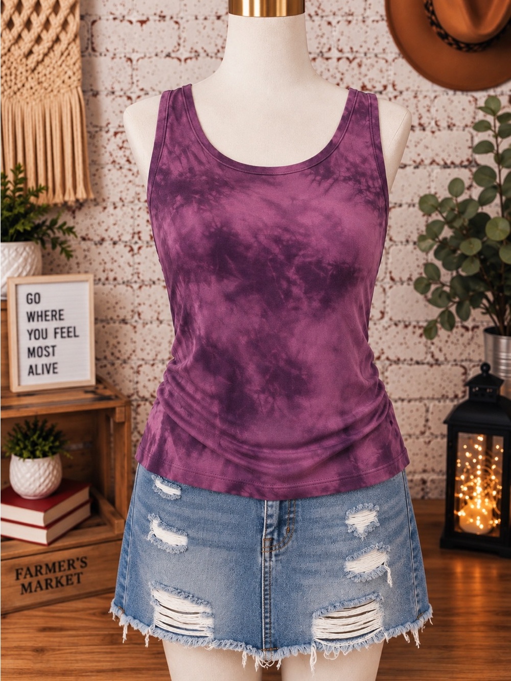 Women's Tie-Dye Tank Top
